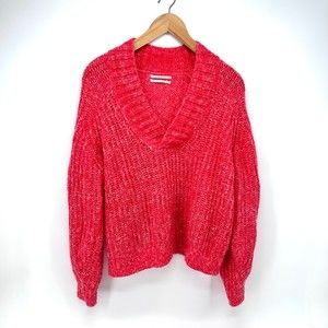 Anthropologie Women's Pink Wool Pullover Sweater Size M *
